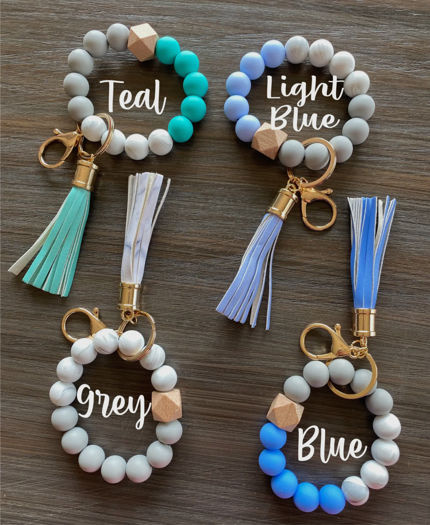 Keychain Bracelet (Colorful breaded Keychain Bracelet)