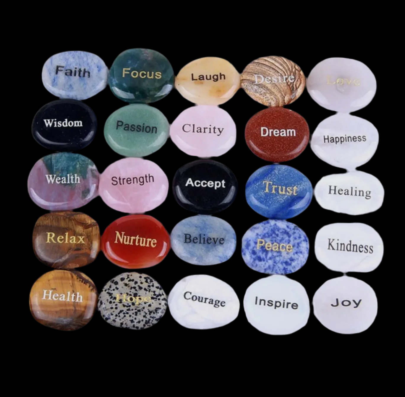 Inspirational Engraved Stones (FAITH)