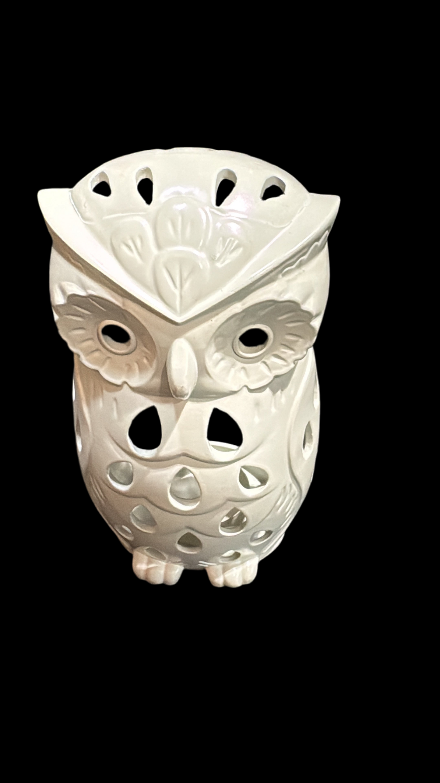 Metal Owl Candle Holder