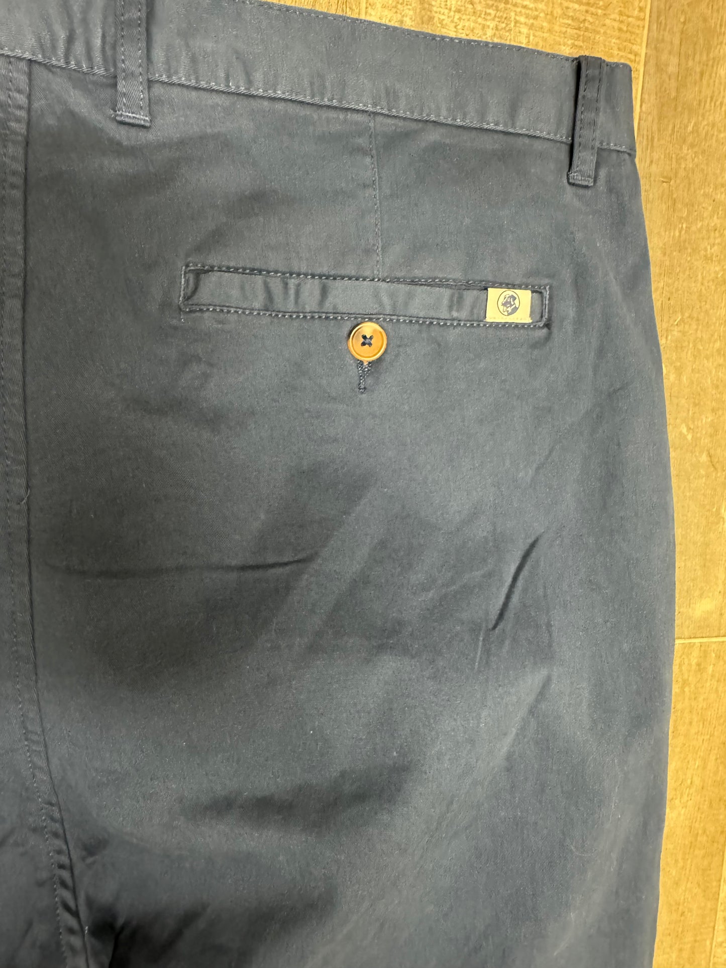 Southern Proper Men’s Navy Blue Chino Pants Size 32L x 38W Straight Leg Business Casual
