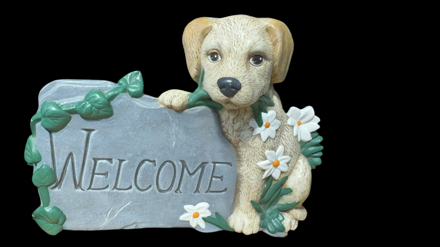 Dog-Themed Welcome Garden Sign