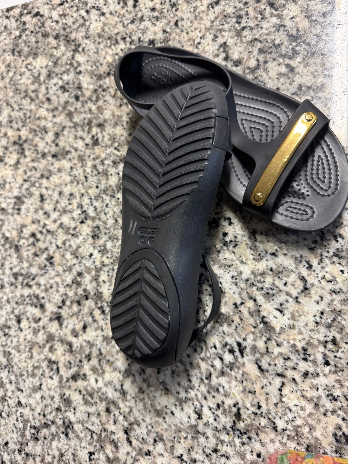 Sandals-Crocs Sandals (W-8)