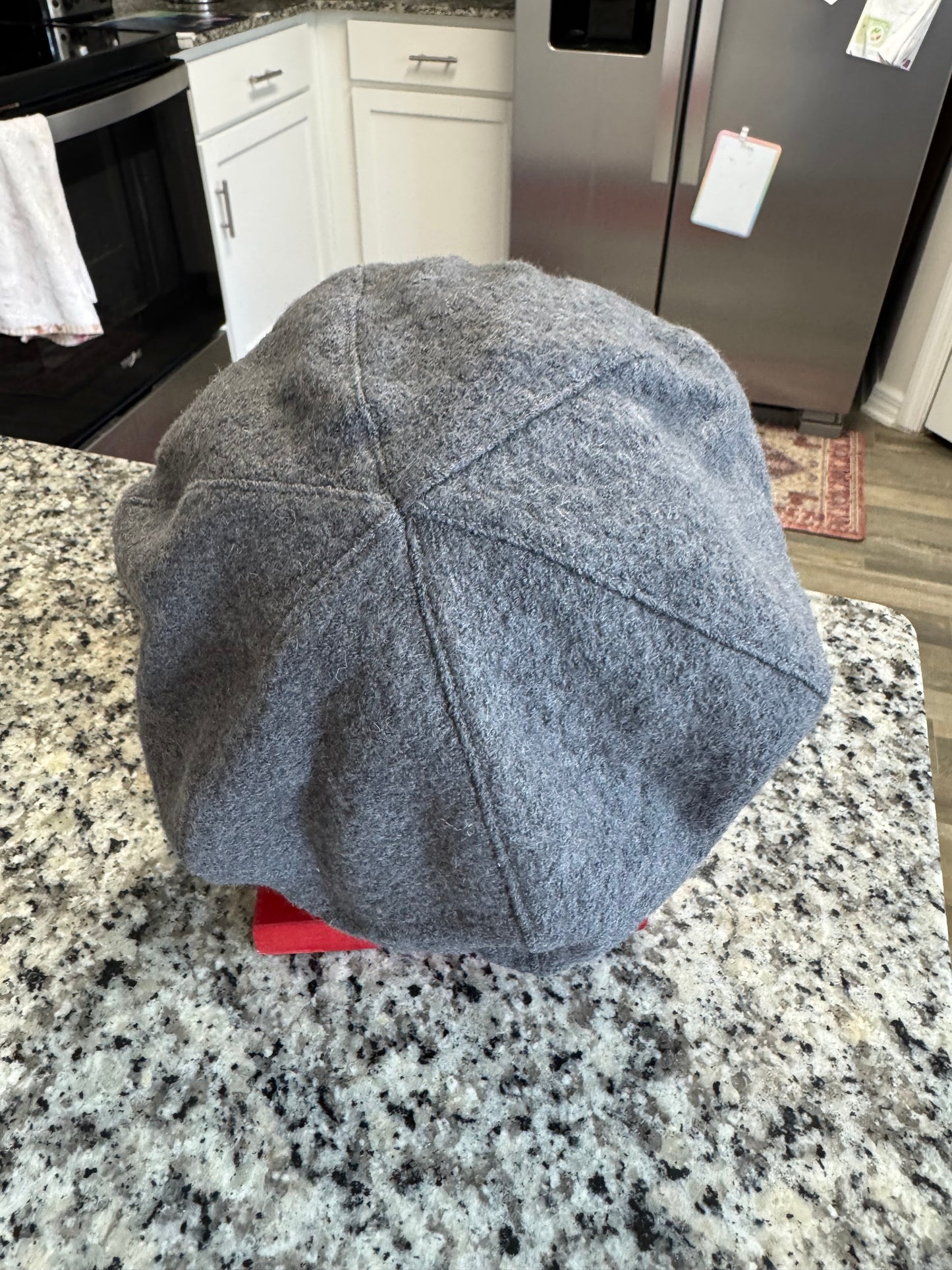 Nine West Men’s Gray Wool Blend Newsboy Cabbie CapHat ClassicStyle HipHop Hippie
